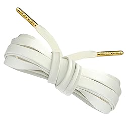 Loop King Laces - Premium White Flat Leather Shoe