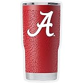 Gametime Sidekicks Alabama 20oz Crimson Tumbler - Officially Licensed, 18/8 Stainless Steel, Double-walled, Vacuum-insulated, UV LED Printed Logos, Sweatless, Stays Hot/Cold - Full Wrap