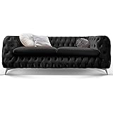 Mobel Wohnaccessoires Mobel Sofas Couches Standard Moebella Chesterfield Ecksofa Samt Stoff Grau Silber Knopfheftung Massivholz Fusse Designer Couch Kingdomofid Com