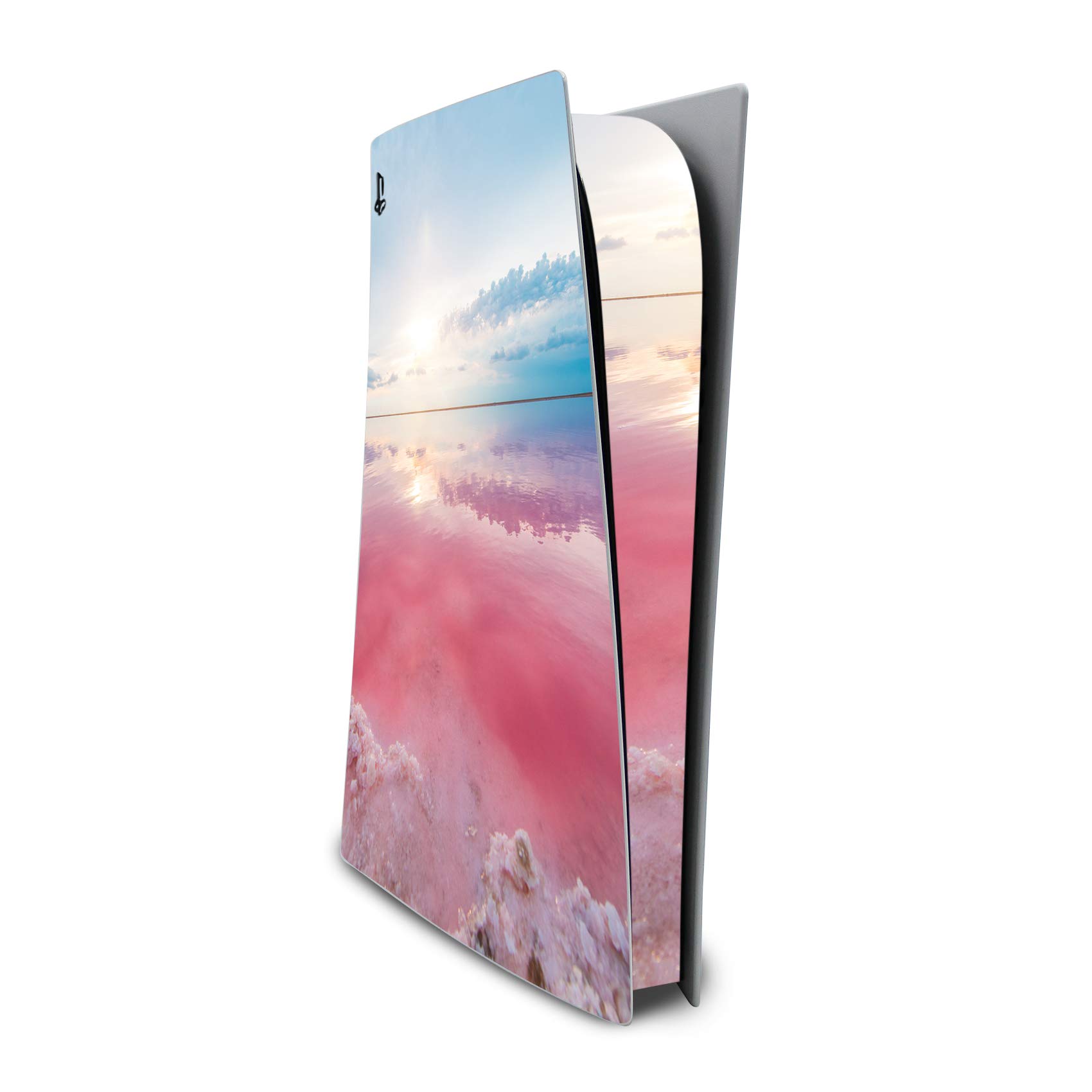 Finest Folia Screen Protector Compatible with PS5 Sticker Case for Games Console Case Sticker Vinyl Film Skin Against Scratches Design Cover RX040 (Disc Edition, No. 30 Pink Sands)