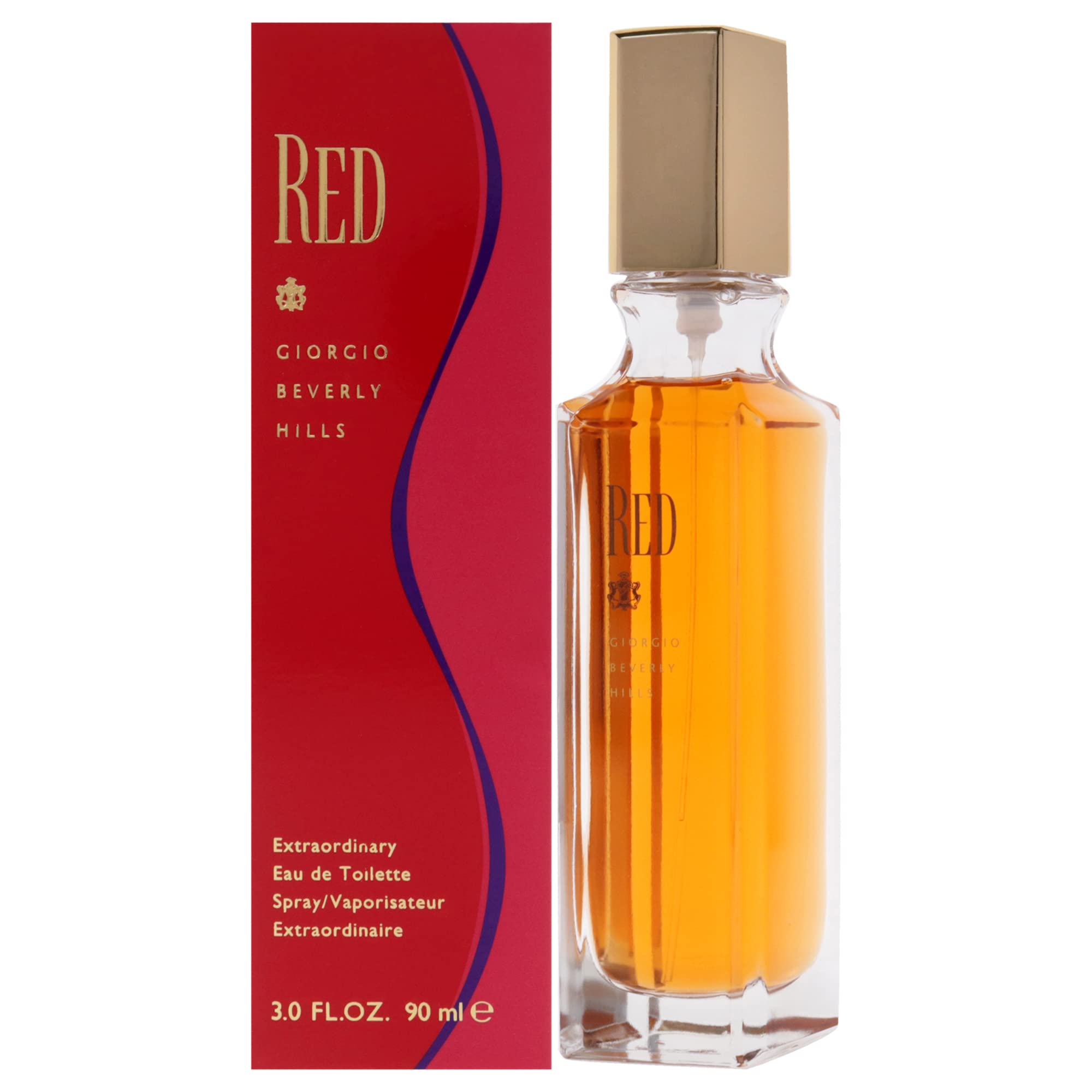 GIORGIO BEVERLY HILLS,89 ml (Pack of 1),multicoloured Red EDT Spray, 3 oz