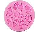 Moule silicone Alphabet bébé naissance Noel Fetes Noeuds