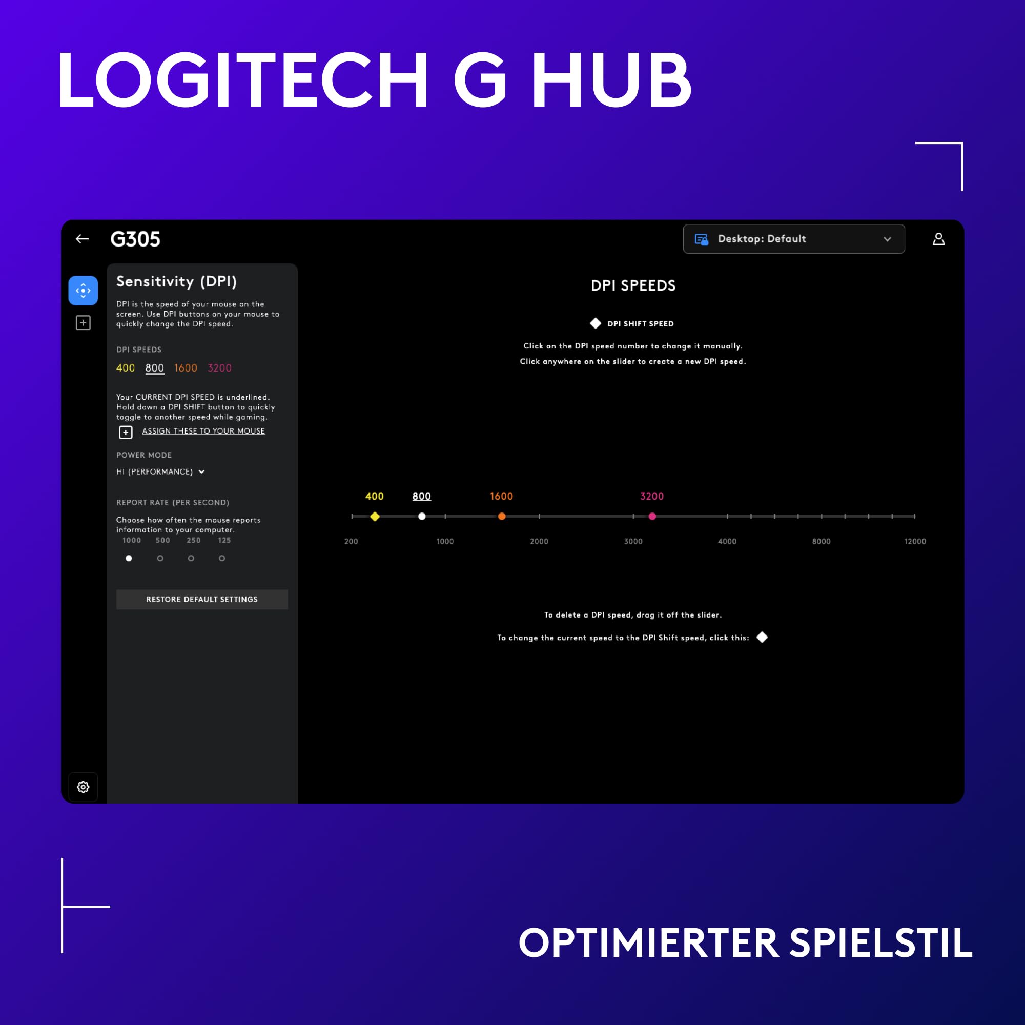 Logitech G305 LIGHTSPEED kabellose Gaming-Maus mit HERO 12K DPI Sensor, Wireless Verbindung, 6 programmierbare Tasten, 250 Stunden Akkulaufzeit, Leichtgewicht, PC/Mac - Schwarz 5