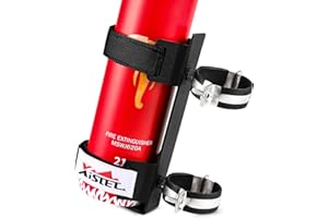 XISLET Quick Release UTV Fire Extinguisher Mount Kit Fire Extinguisher Holder Adjustable Roll Bar Fire Extinguishers Mount Bracket for Vehicle Easy Install on 1.75"-2" Roll Cage SXS Polaris RZR Can Am X3