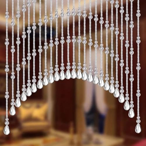 Rekelola Hanging Glass Door Beads Beaded Curtains Valance Self