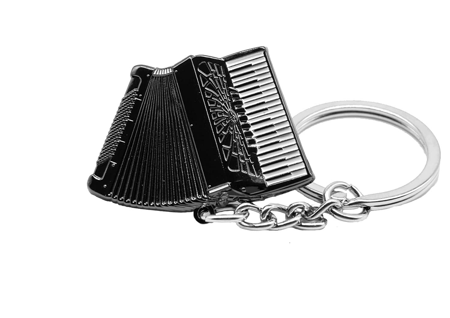 Gifticuffs Piano Accordion Metal Keyring novelty music gift