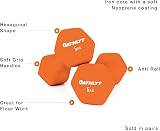 Athlyt Neoprene Dip Dumbbell Set 2 x 7kg Grey - Heavy-Duty Iron Core view 6