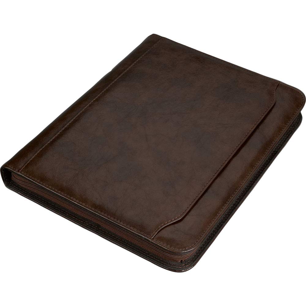 Spicers Conference 25mm Marble Effect Ring Binder with A4 Calculator Writing Pad - Brown