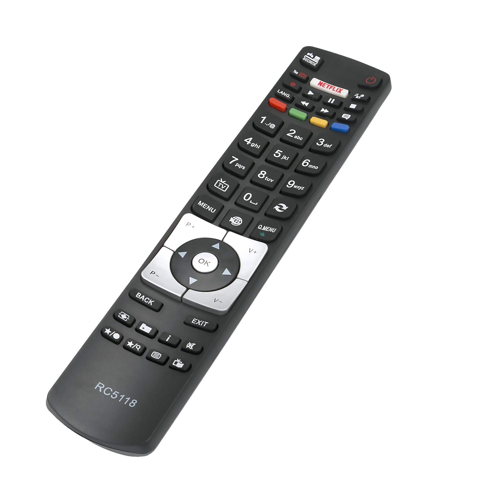 VINABTY RC5118 Remote Control Compatible with Hitachi 48hk6t64u 32hb6j41u 10099458 49hgt69u 32HE1510W