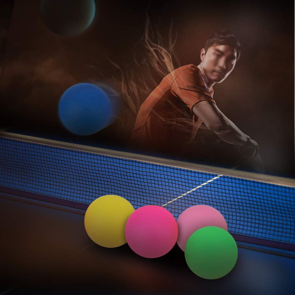 Dingln 60pcs/set 40mm Colorful Ping Pong Ball Entertainment Gaming Lottery Decorative Balls