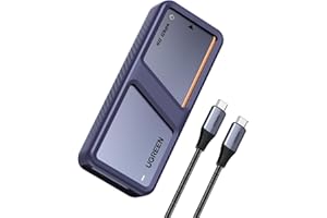 UGREEN 40Gbps M.2 NVMe SSD Enclosure with Fast Cooling Fan, NVMe Hard Drive Case Compatible with Thunderbolt 5 4 3, USB4 3.2 