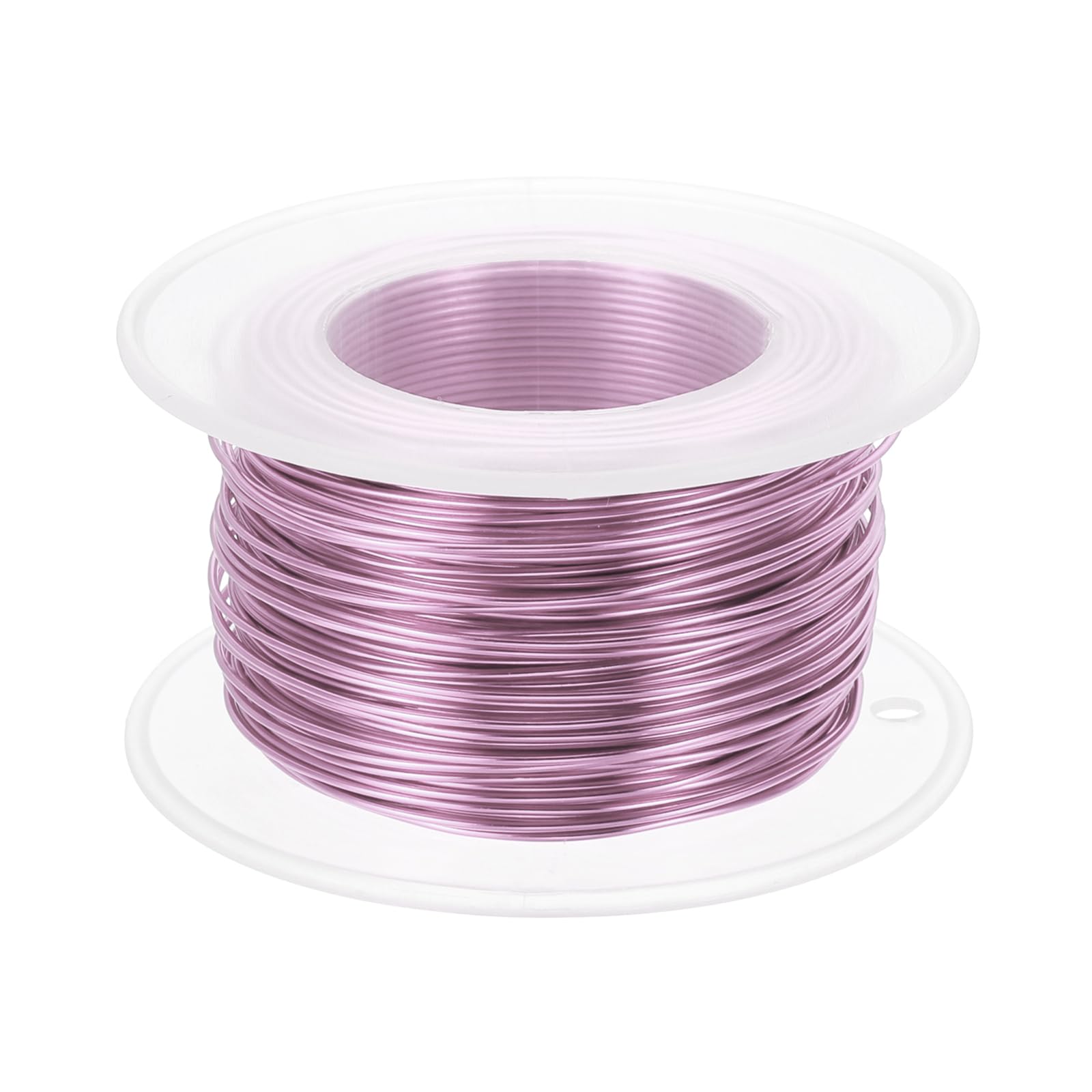 PATIKIL 20 Gauge 0.8mm Aluminum Craft Wire, 98.4 Ft Metal Wire Armature Bendable Wire for Jewelry Making Metal Wrap DIY, Light Pink
