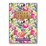 Orange Circle Studio 2019 Monthly Pocket Planner, August 2018 - December 2019, Bold Blossoms