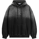 Aelfric Eden Essential Hoodies For Men Acid Wash Gradient Oversized Heavyweight Cotton Plain Hooded Sweatshirt Unisex