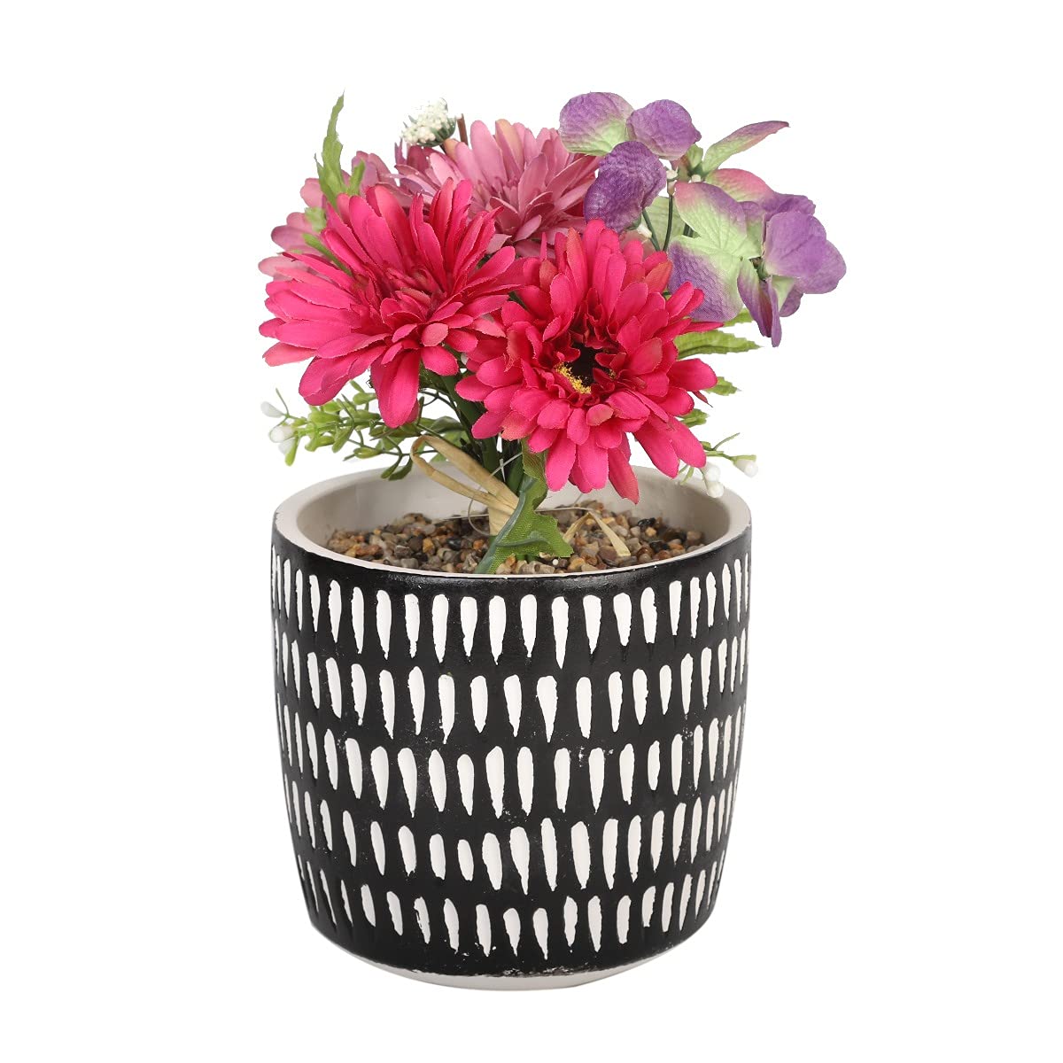 Sleepdown Halo Artificial Faux Flowers Floral Mark Making Pot for Home Office Bathroom Decor Indoor Decoration Aesthetics, Medium โ image 1