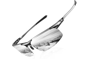 ANYLUV Polarized Sunglasses-Men Mens-Sunglasses Sport: Carbon Fiber Lightweight Sun Glasses Al-Mg UV400 Fishing Driving Golf
