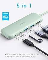 Anker USB C Hub 5-in-1 4K HDMI 85W PD-IN 2x USB-A 5Gbps MacBook Pro Air Dell view 2