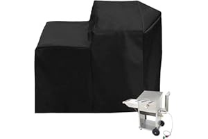 FEIJAZUM Deep Fryer Cover for 9 Gallon Bayou Classic 700-709, Heavy Duty 600D Oxford Cloth with Waterproof PU Coating, Outdoor Dust Cover