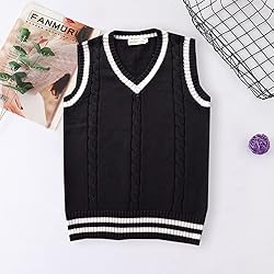 jinghuiyue Women’s V Neck Sweater Vest School