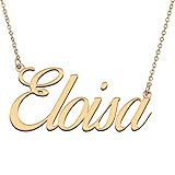 HUAN XUN Customized Custom Simple Any Name Necklace