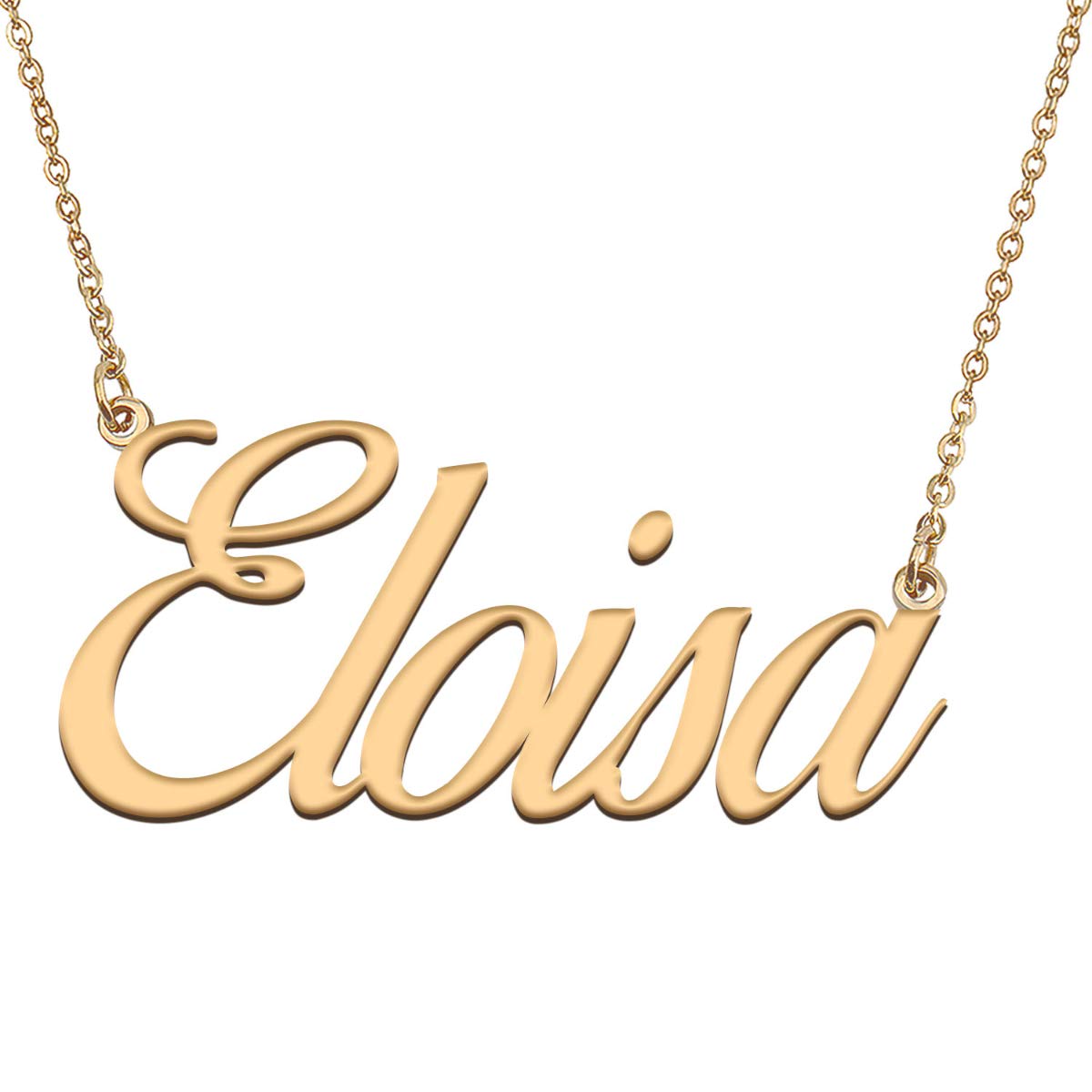 HUAN XUN Customized Custom Simple Any Name Necklace