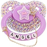 Adult Sized Pacifier Candy Cute Baby Pacifiers (Purple Stars)