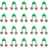 ZYYC 20 Pcs Plastic Fishing Rod Alarm Bell, Fishing Bells,Fishing Rod Bells,Plastic Fishing Bell Clips,Fishing Bells, Bells Fishing, Fishing Bells for Rods Clip, for All Kinds of Sea Rod