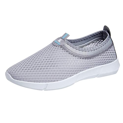 Luckycat Herren Damen Badeschuhe Wasserschuhe Herren Aquaschuhe Strandschuhe Schnell trocknende Rutschfest Fitnessschuhe Schw