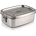 Indian-Tiffin Stainless Steel Large Single Layer Rectangular LunchBox (Large)