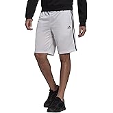adidas Mens Primegreen Essentials Warm-Up 3-Stripes Shorts Casual Bottoms Casual Drawstring - Black