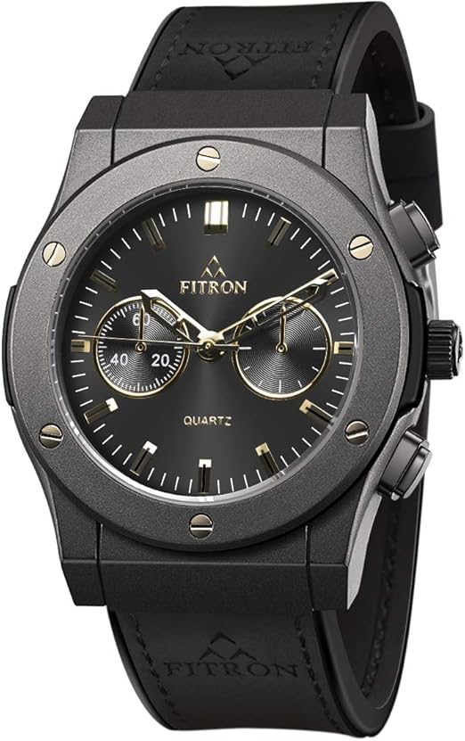 Fitron Casual Watch For Men Analog Silicone 8433M Black Buy Online