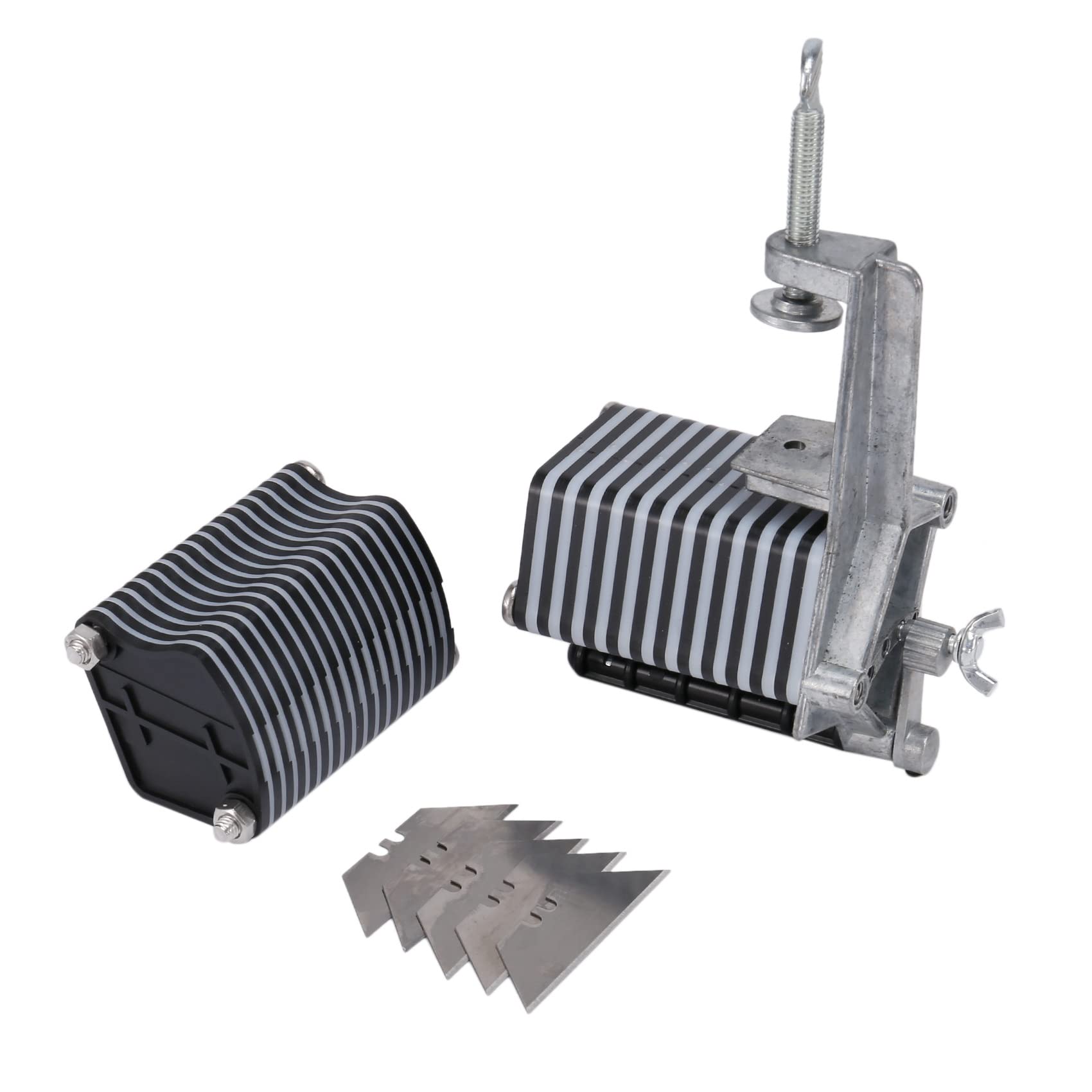 Anlayliay Leather Table Top Lace Cutter for Fringe Braiding Strip Belts and Lace (Come with 5 Blades)