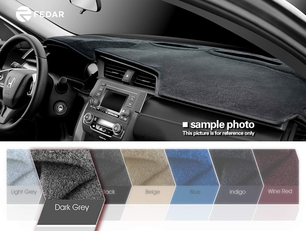 2003-2008 Infiniti FX-35/FX-45 Dashboard Cover Mat Pad-Dark Grey-Dark Grey by Fedar