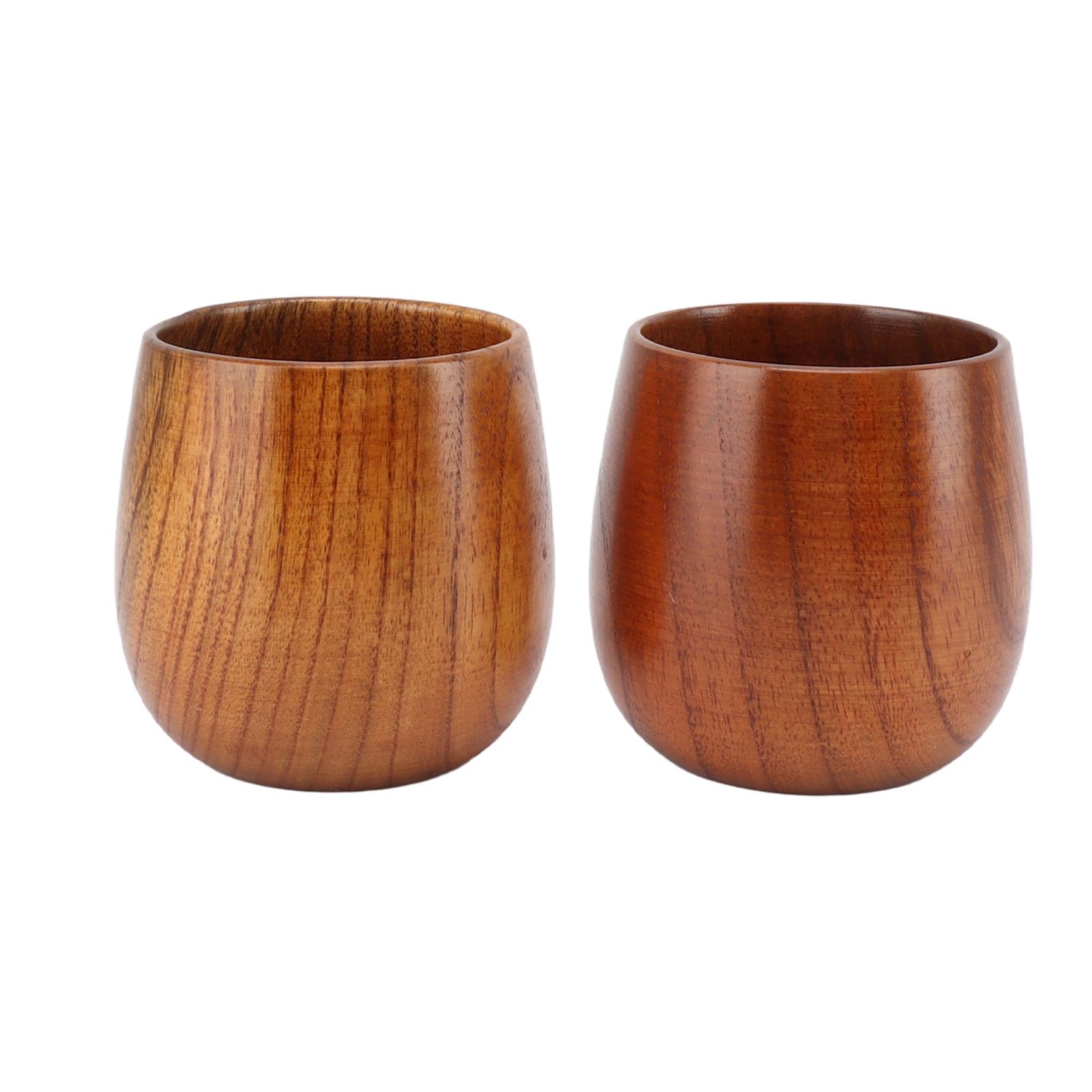Kuuleyn Japanese-Style Wooden Tea Cup handleless Made of Natural Solid Wood Suitable for Water Whiskey Milk Sake etc