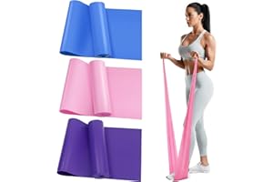 Yoga Resistance Bands, Light to Medium Heavy Tension for Stretching and Home Workouts