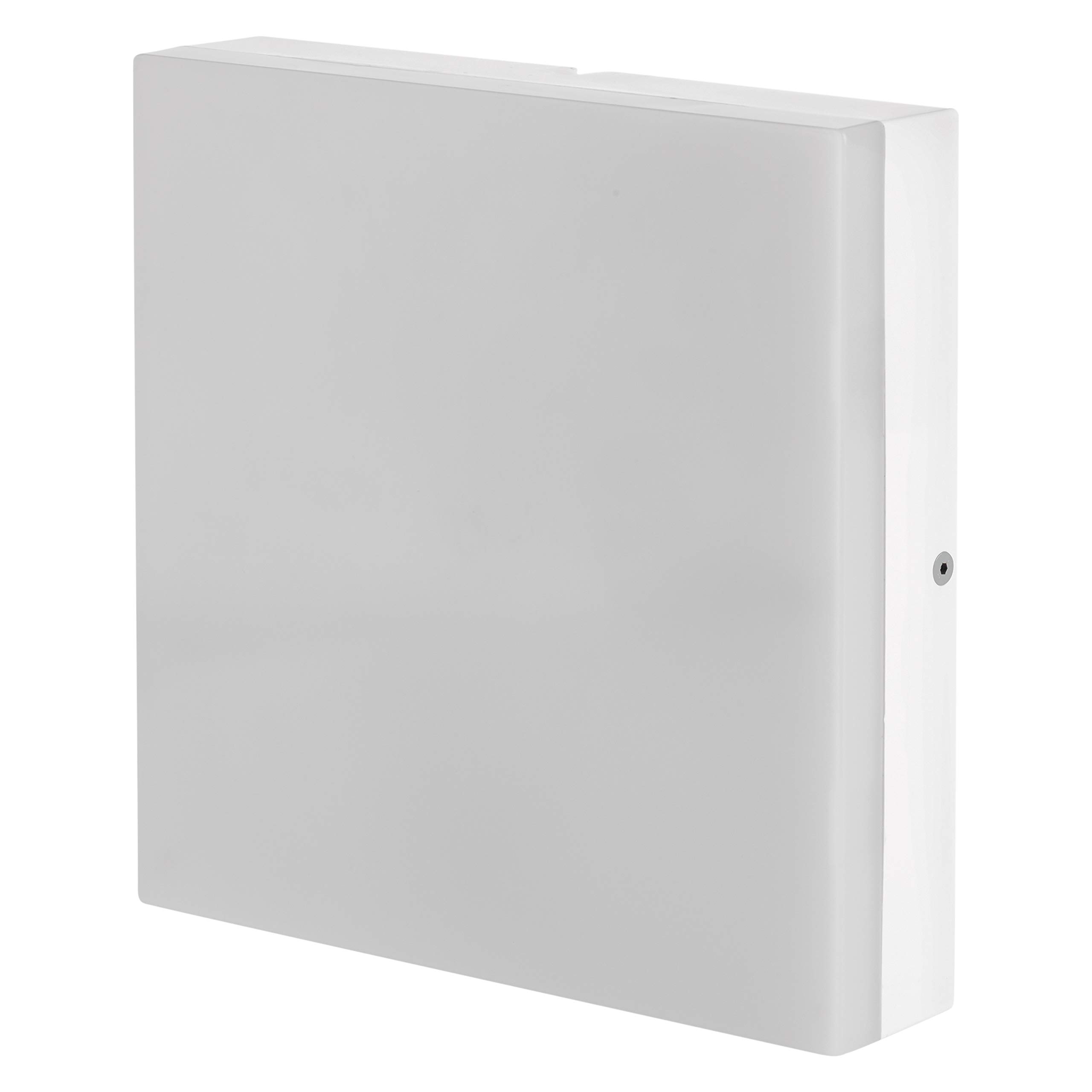 EMOS IP44 LED Panel/Outdoor Ceiling Light/Wall Light Square, 280 mm, 24 W, Warm White, 1600 Lumen, A, 28 x 28 x 5.1 cm