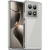 Liisooka Case for Xiaomi 14T/Xiaomi 14T Pro 5G, Military Grade Drop Protection Phone Case, Yellowing Resistant, Anti-Scratch Hard PC Back, Shockproof Hard Ultra-Thin Protective Cover, Clear
