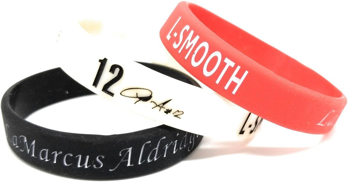 SportsBraceletsPro Kid Sizes - Basketball Player Kid Sets - Silicone Wristband - Kid 6.7" Size Bracelets