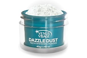 Venus Visage Dazzle Dust Teeth Whitening Powder, Enamel-Friendly Tooth Powder, Tooth Powder for Whitening and Stain Removal, Tooth Powder Toothpaste, Powdered Toothpaste for a Dazzling Smile (40 g)