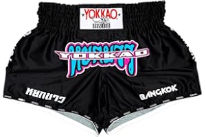 YOKKAO Muay Thai Boxing Shorts for Men & Women | Premium Satin Shorts for Athletes | Ideal for Training & Competition