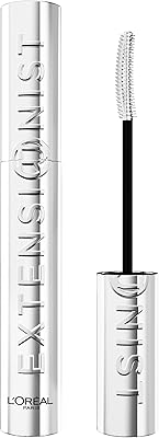 L'Oreal Paris Extensionist Mascara, Lengthening, Volumizing, and Curling Formula For a Lash Extension Eye Makeup Look, Washable Black