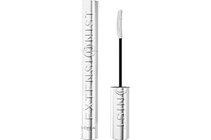 L'Oreal Paris Extensionist Mascara, Lengthening, Volumizing, and Curling Formula For a Lash Extension Eye Makeup Look, Washable Blackest Black