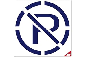 No Parking Stencil, 10/20/30/40/50 Inch Letter Stencils Flexible Silicone Parking Lot Paint Templates Parking Lot Stencils fo