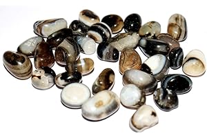 Aashita Creations Sulemani Hakik/Hakeek/Aqeeq/Aqik Tumble Stones Healing Crystal Gemstones