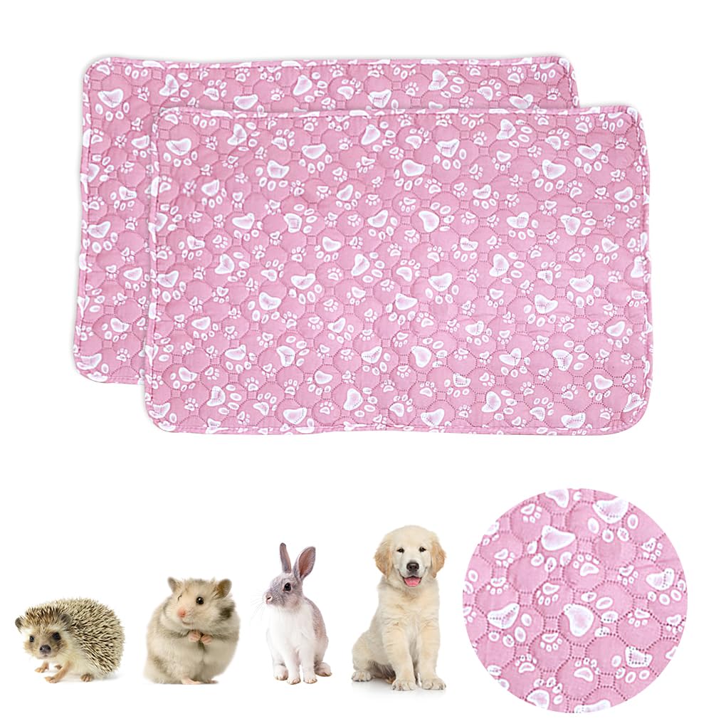 FineInno 2 Pack Puppy Training Pad 28"X20"Reusable Dog Training Pads Washable Fast Absorbing Puppy Pee Pad Guinea Pig Cage Liners Suitable for Dogs, Cats and Rabbit