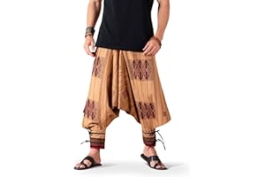 THE VESHTI COMPANY Festival Clothes Tribal Hippie Elephant Pajama Parachute Boho Summer Clothes Yoga Harem Pants for Men
