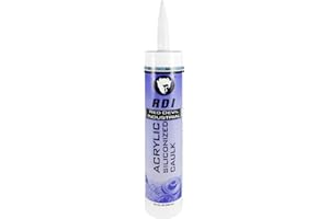 Red Devil RD Pro Construction Grade Siliconized Acrylic Caulk, Paintable Interior & Exterior Caulk, 10.1 oz, Gray