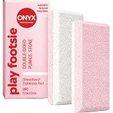 Onyx Professional Double Sided Pumice Stone for Feet, 2 pk - 100% Siliglass | Callus Remover for Feet, Elbows, Knees, Dead Skin, Heels, Hands, Foot File Scrubber Exfoliator
