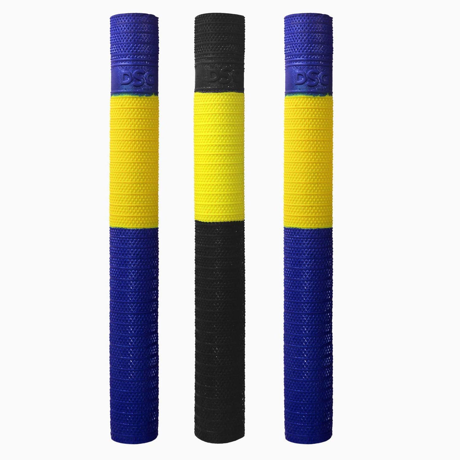 DSC Spyder Flouro Cricket Grip | Color: Multicolor | Size: Standard | Packs: 3 Pcs | Material: Rubber | Greater Control | Simple Installation | Usage for All Players