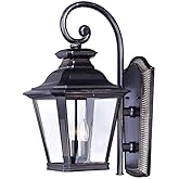 Maxim Knoxville-Outdoor Wall Lantern Early American in Early American Style-9 Inches Wide by 18.5 inches high-Bronze Finish-C